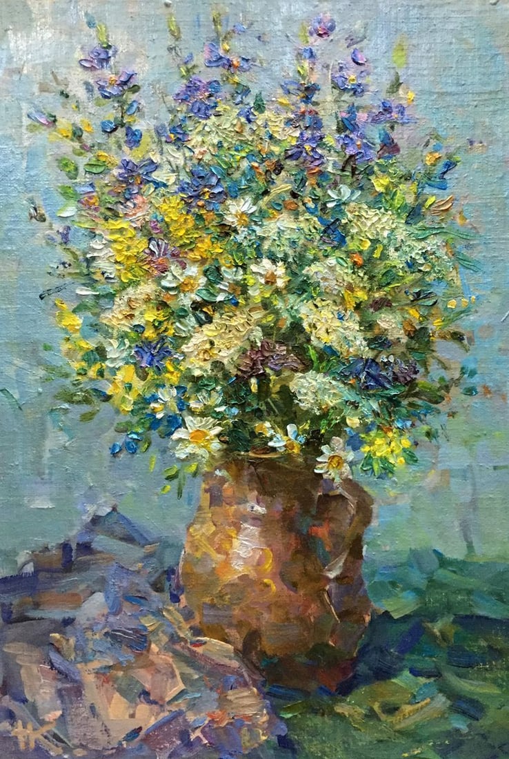 Oil painting Daisies Kalashnik Nikolai Fedorovich (1 of 11)