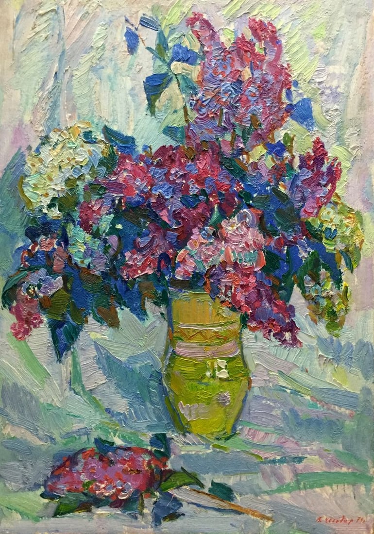 Oil painting Flowers Chegodar Vasily Dmitrievich (1 of 13)