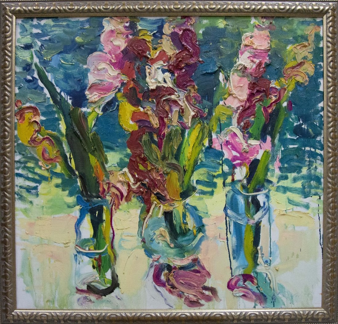 Oil painting Flowers Dupliy Sergey Alexandrovich: Title: Oil painting Flowers Dupliy Sergey Alexandrovich Description: NoVernd 116 *** ABOUT THIS PAINTING *** * TITLE: "Flowers" * ARTISTS: Dupliy Sergey Alexandrovich * SIZE: 92x97 cm/'36.22x38.18