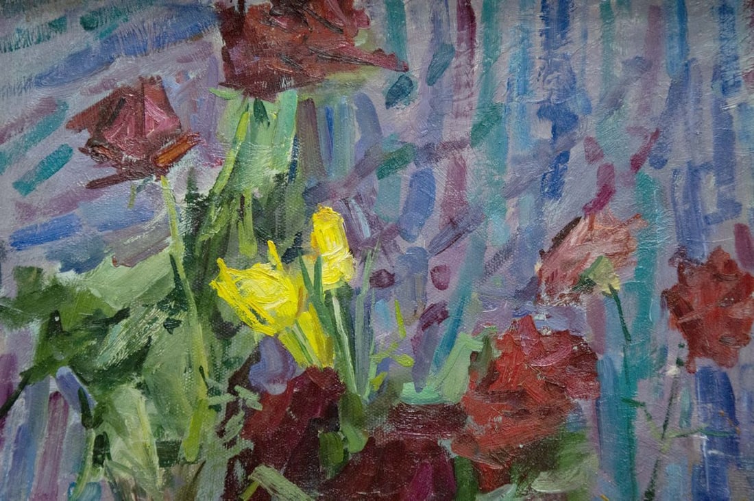 Oil painting Flowers Ryasnyansky Mikhail Alekseevich - 2