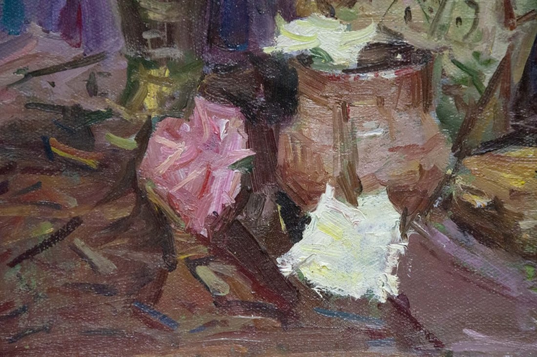Oil painting Flowers Ryasnyansky Mikhail Alekseevich - 7