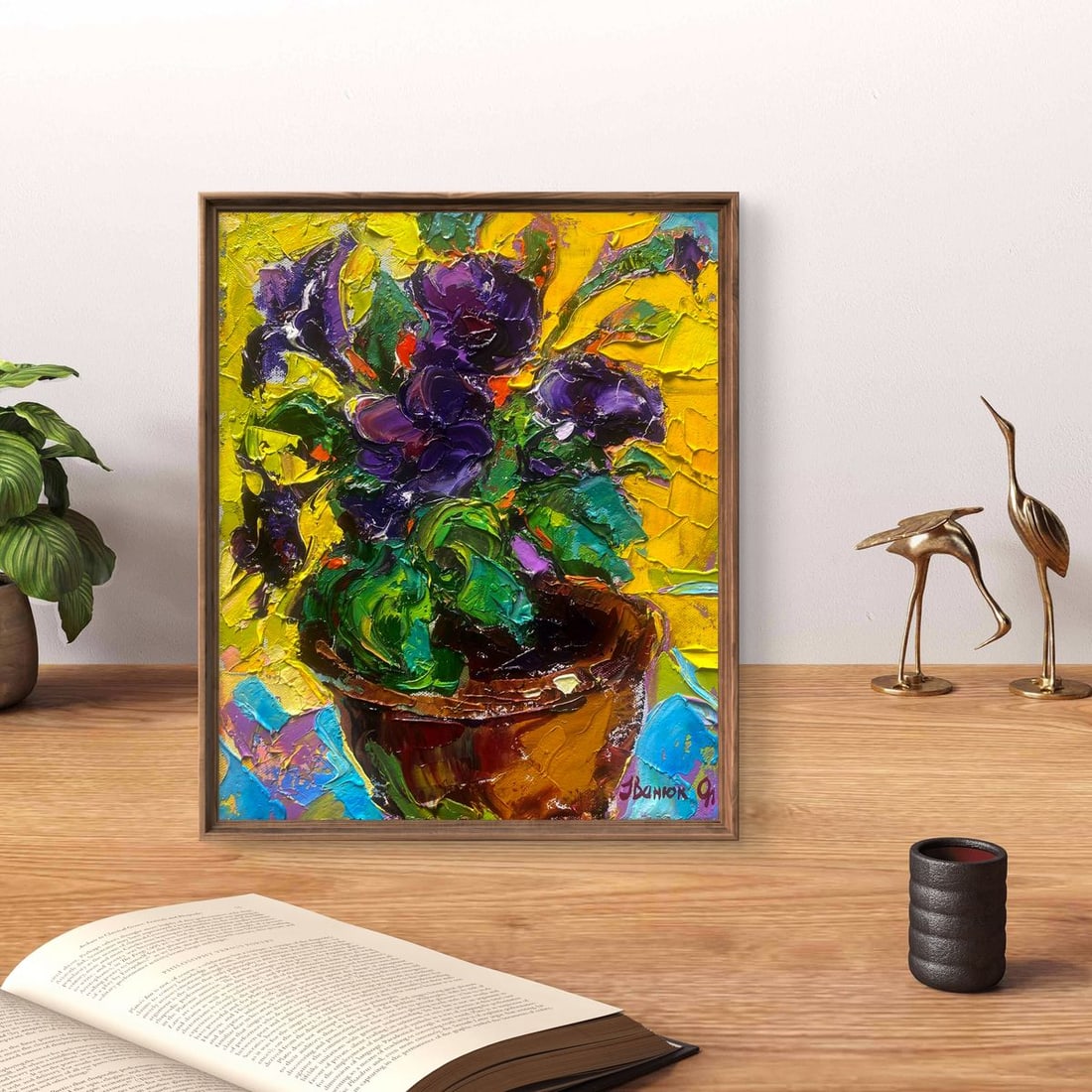 Oil painting Life blooms in the color of petunias Oleksiy Ivanyuk - 3