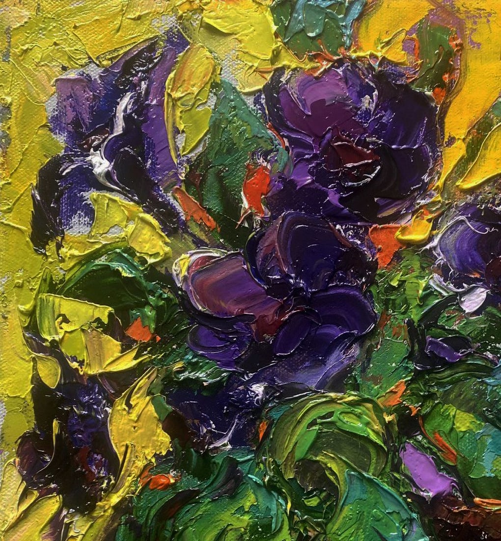 Oil painting Life blooms in the color of petunias Oleksiy Ivanyuk - 4