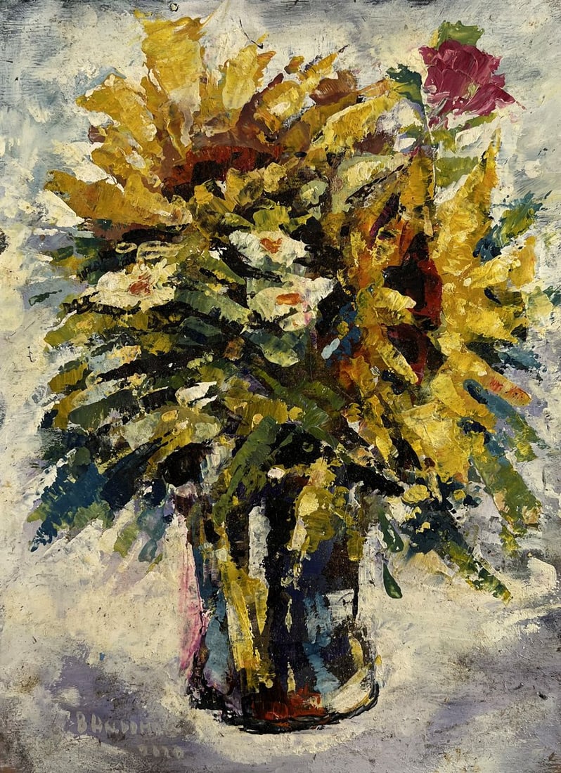 Oil painting Daisies and sunflowers Vadim Aksenov - 3