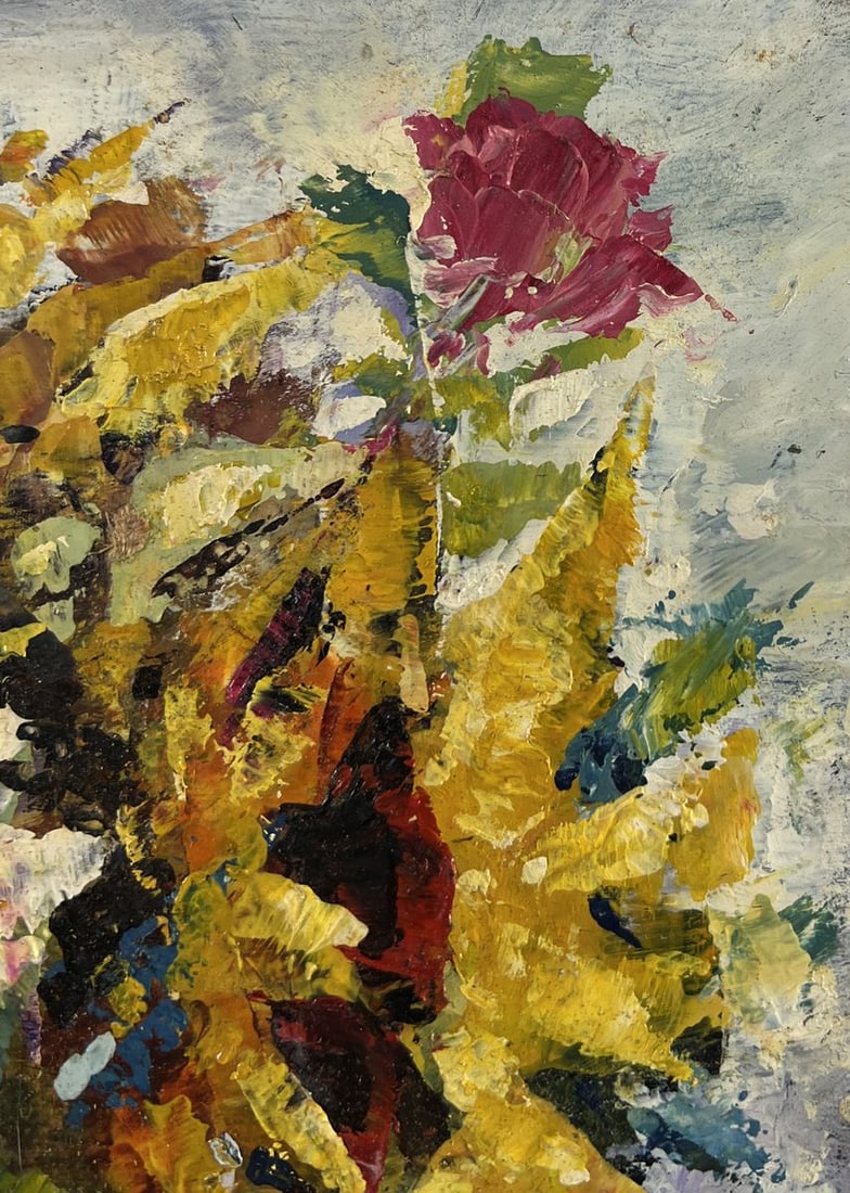 Oil painting Daisies and sunflowers Vadim Aksenov - 4