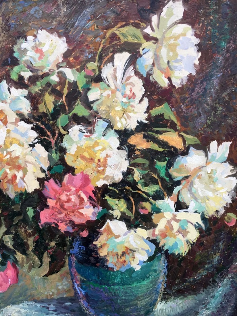 Peony oil painting V.Khomchuk - 3