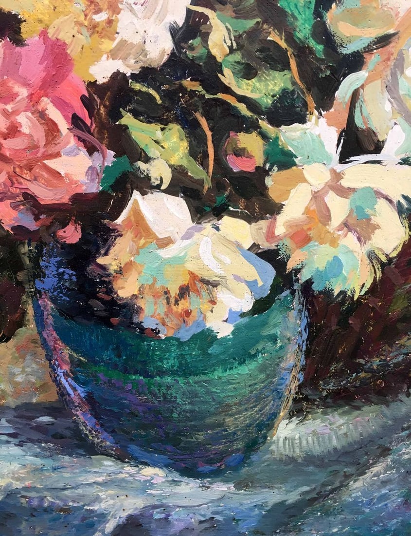 Peony oil painting V.Khomchuk - 7