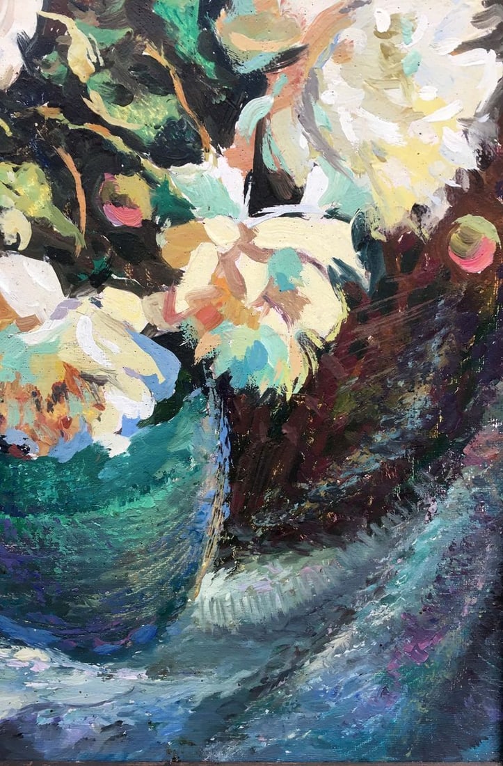 Peony oil painting V.Khomchuk - 8