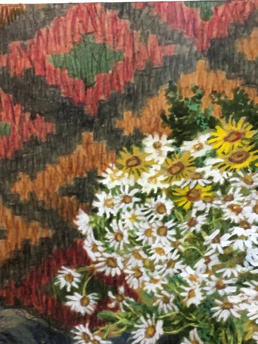 Gouache painting Daisies Alexander Georgievich Cherkass - 4
