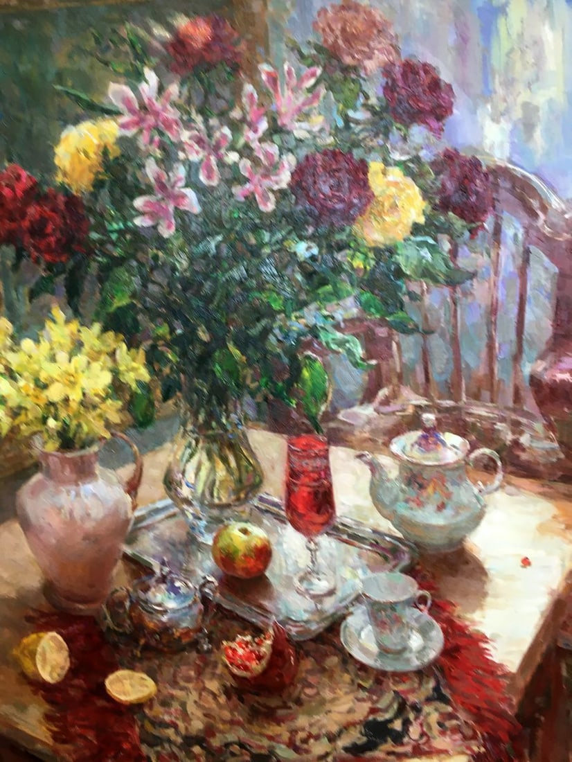 Oil painting Still life with a red glass Mikhailichenko Sergey Viktorovich - 8
