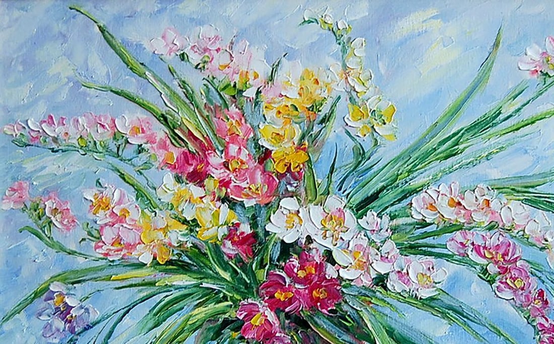 Oil painting Freesias Kotmin Olga - 2