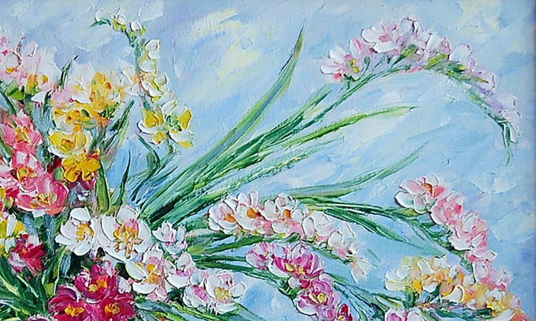 Oil painting Freesias Kotmin Olga - 3