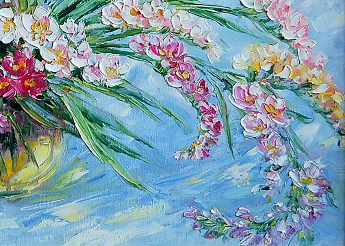 Oil painting Freesias Kotmin Olga - 5
