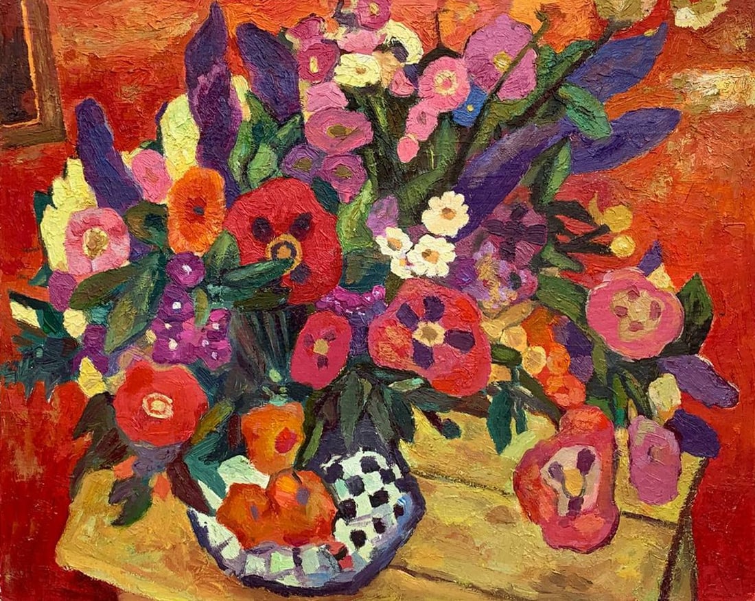 Oil painting Still life Victor Kokurin: Title: Oil painting Still life Victor Kokurin Description: No1543 *** ABOUT THIS PAINTING *** * TITLE: " Still life " * ARTISTS: Victor Kokurin * SIZE: 34x47 cm/'13.38x18/5 inches' * MEDIUM: oil.