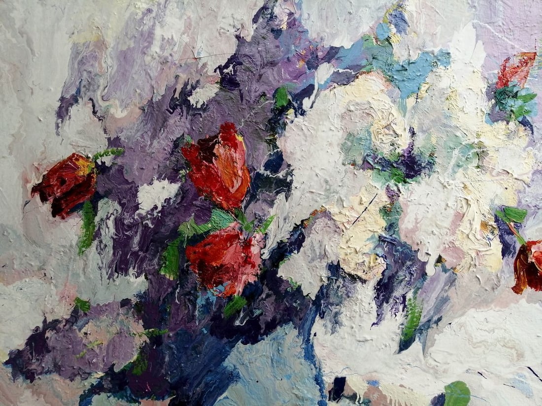 Oil painting Bouquet of flowers Kalenyuk Alex - 2