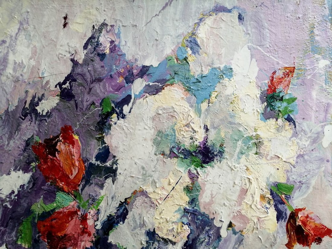 Oil painting Bouquet of flowers Kalenyuk Alex - 3