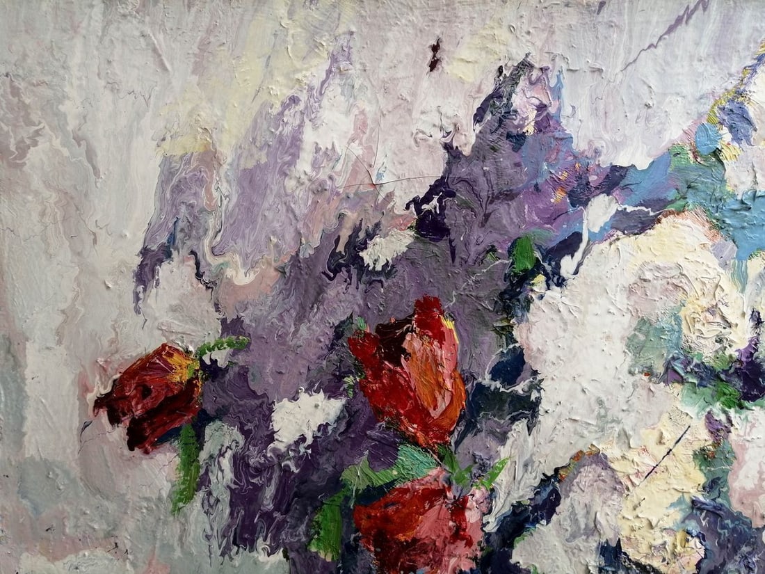 Oil painting Bouquet of flowers Kalenyuk Alex - 4
