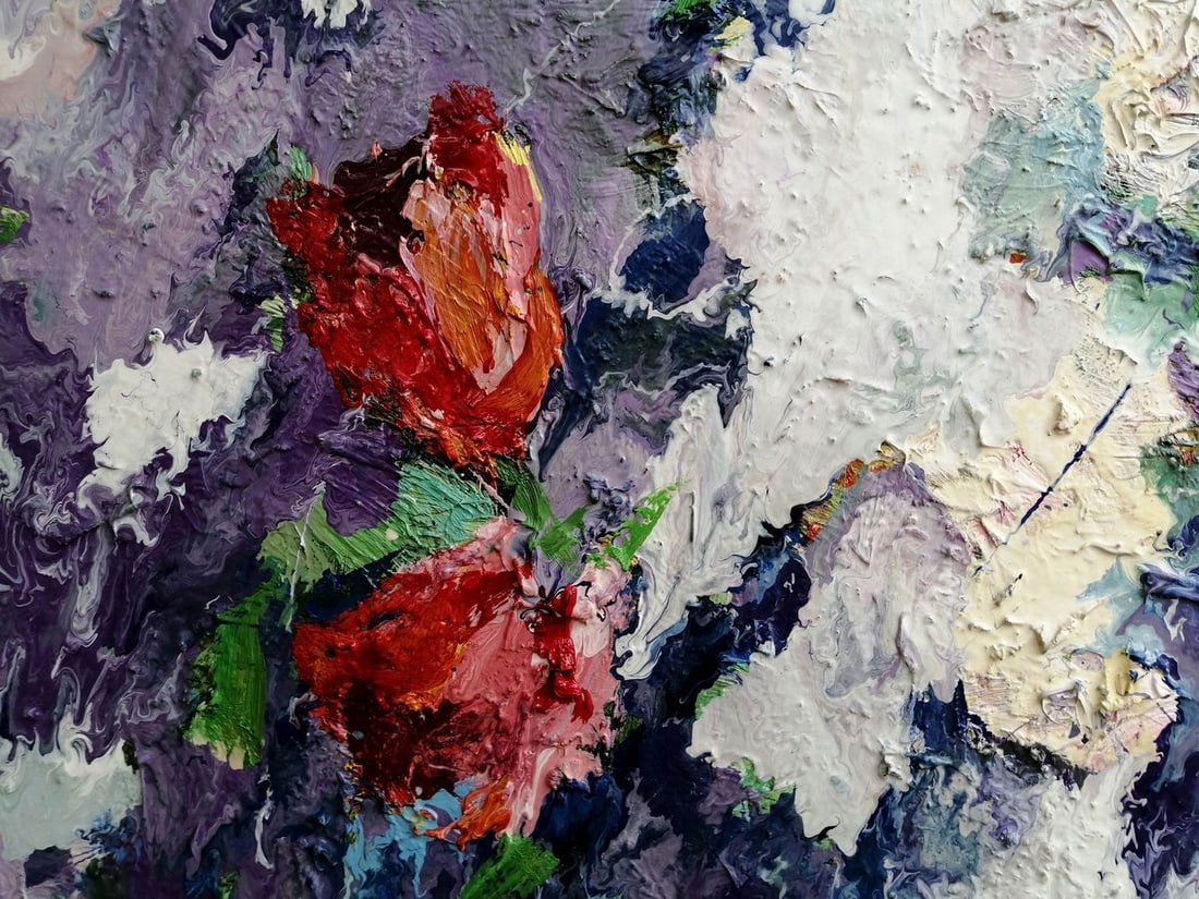 Oil painting Bouquet of flowers Kalenyuk Alex - 7