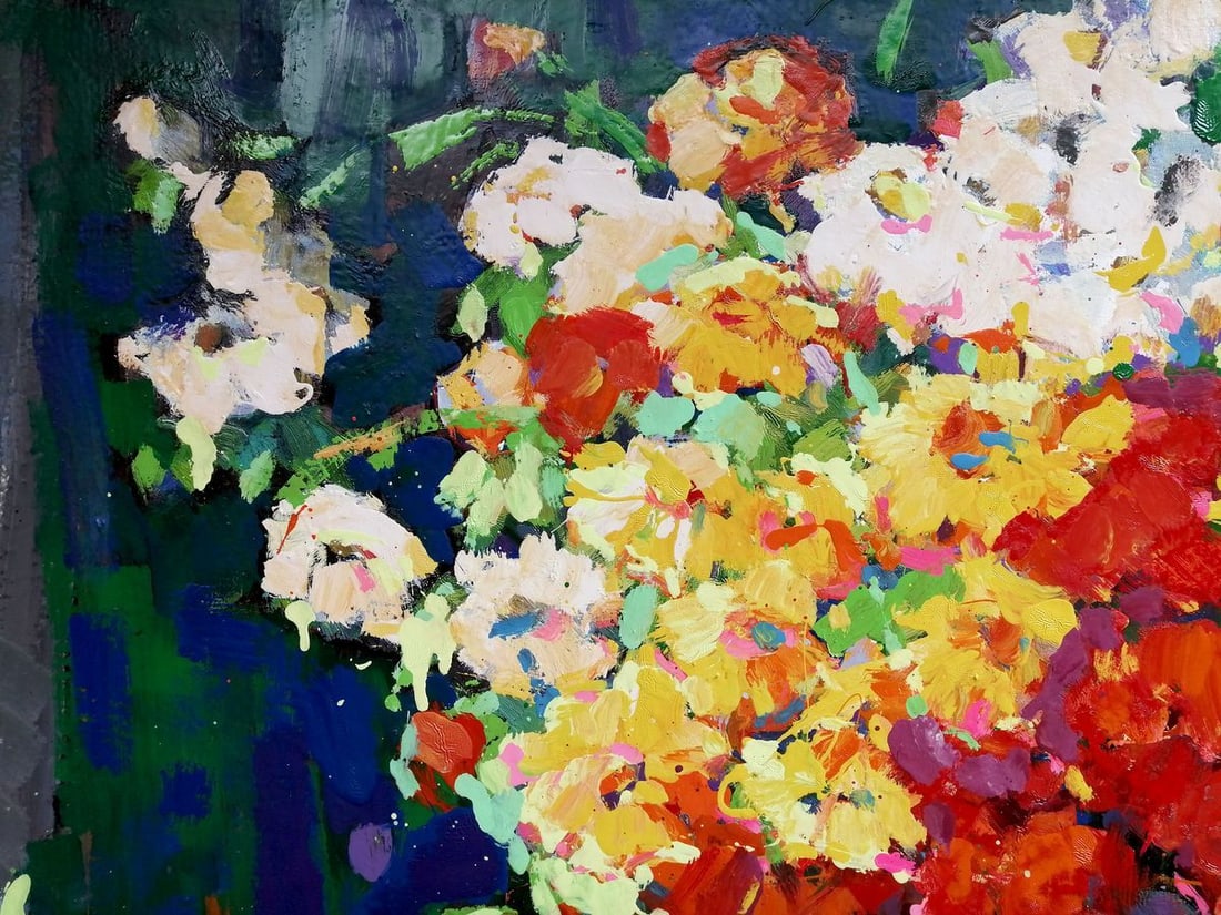 Oil painting Autumn flowers Kalenyuk Oksana - 4