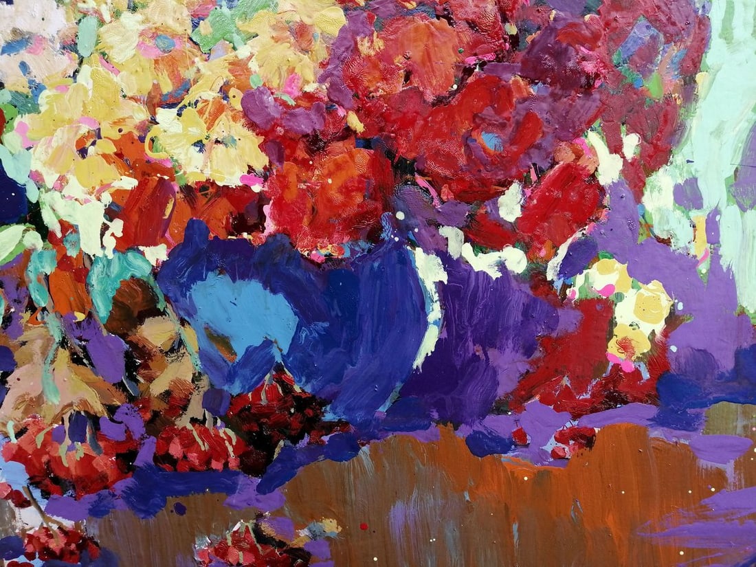 Oil painting Autumn flowers Kalenyuk Oksana - 6