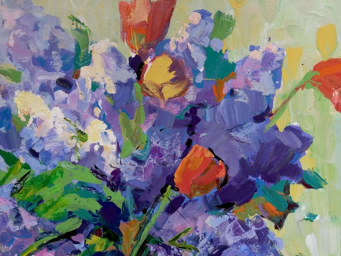 Oil painting Bouquet of flowers Kalenyuk Oksana - 3
