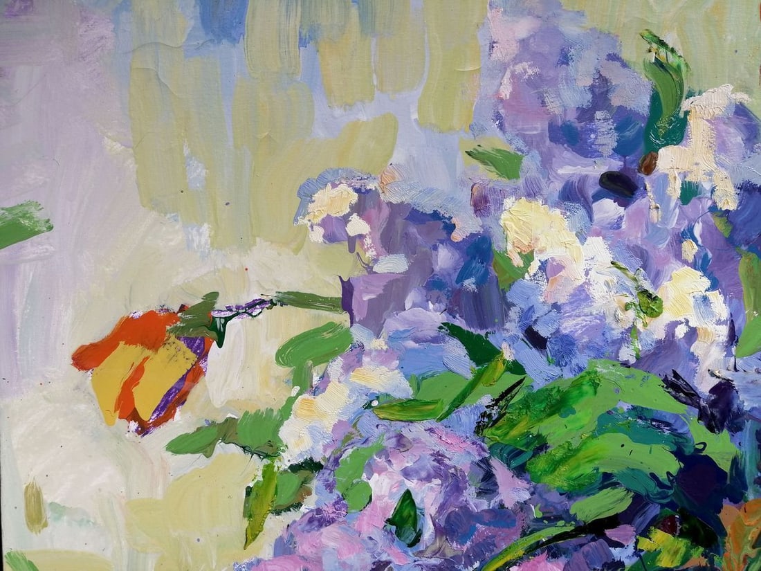 Oil painting Bouquet of flowers Kalenyuk Oksana - 4