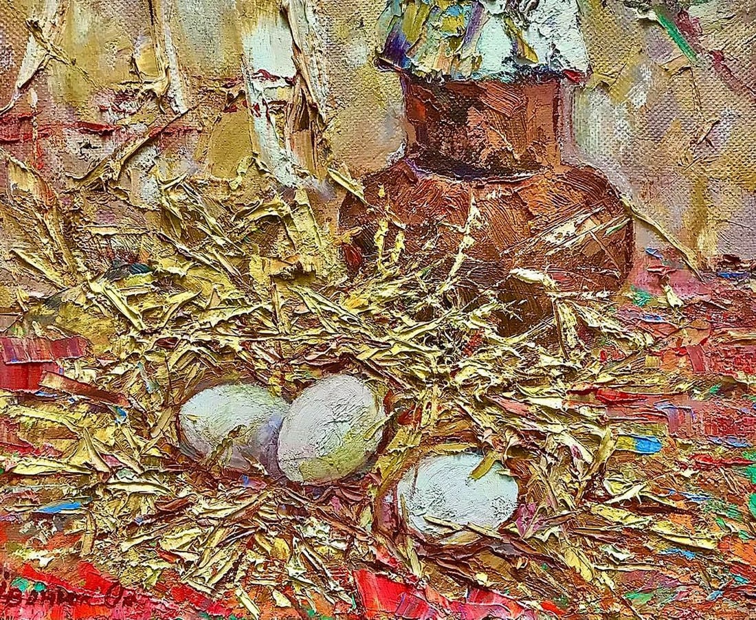 Oil painting Rural still life Kalenyuk Oksana (1 of 6)
