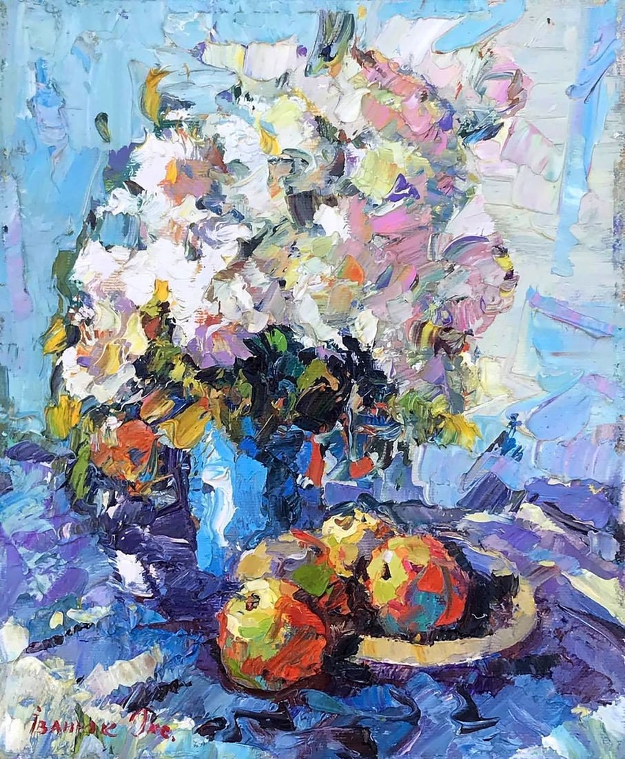 Oil painting Morning Kalenyuk Oksana: Title: Oil painting Morning Kalenyuk Oksana Description: NoKalen 608 *** ABOUT THIS PAINTING *** * TITLE: "Morning" * ARTISTS: Kalenyuk Oksana * SIZE: 25x30 cm/'9.84x11.81 inches' * MEDIUM: oil, canva
