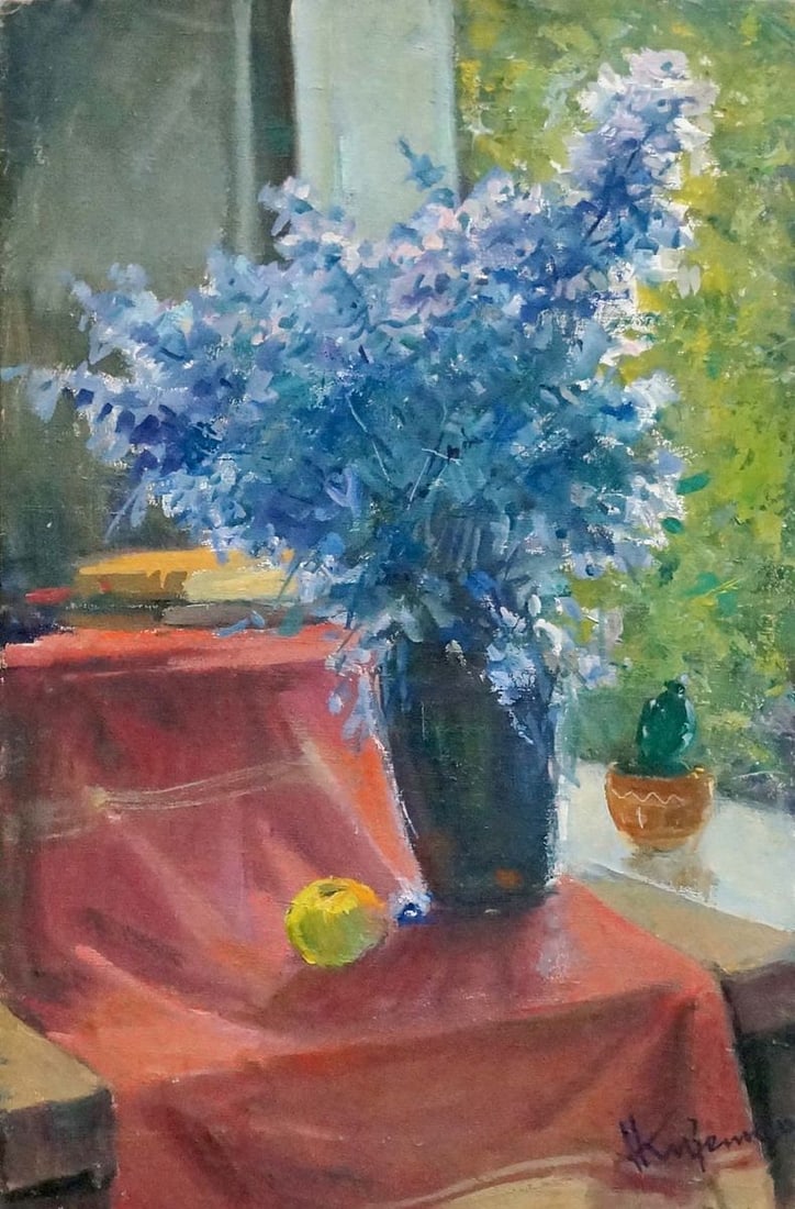 Oil painting Lilac Kizenko Nestor Mitrofanovych: Title: Oil painting Lilac Kizenko Nestor Mitrofanovych Description: NoVern 512