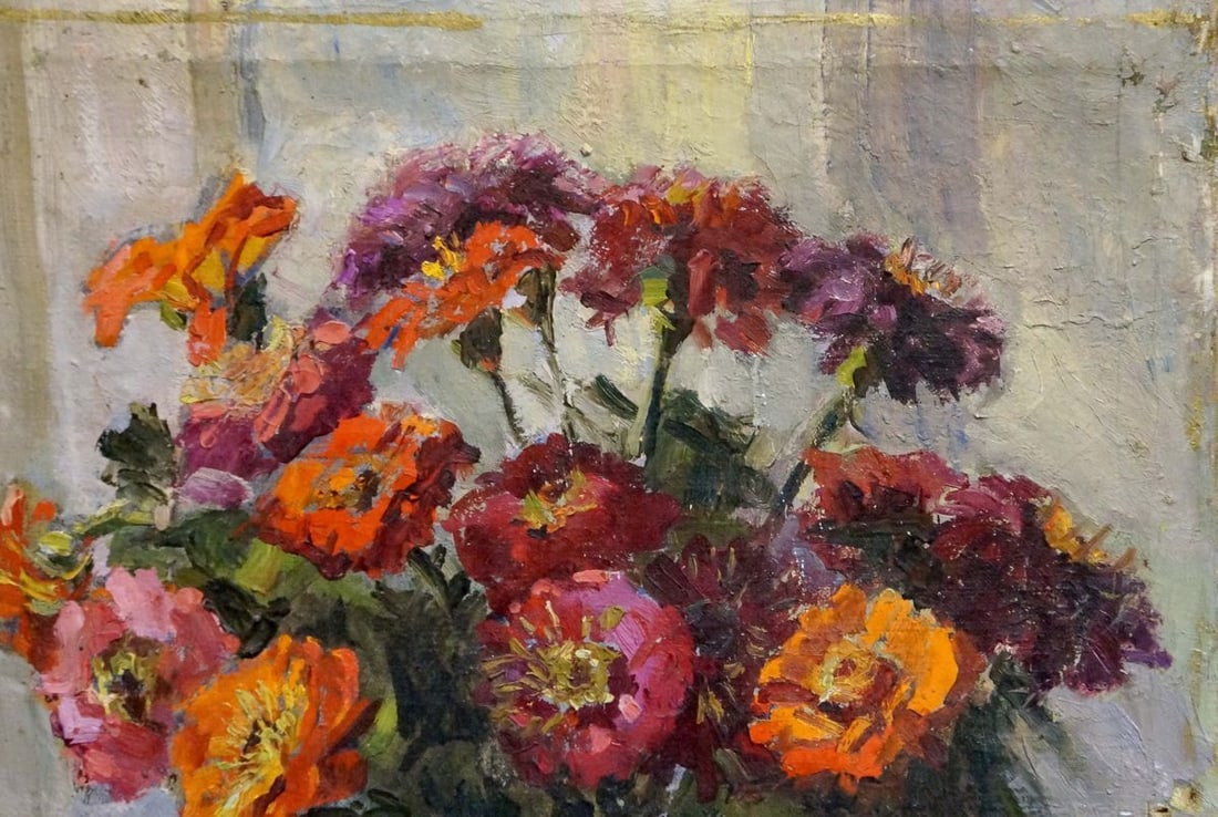 Oil painting Flowers Konstantinopol'skiy Adol'f Markovich - 5