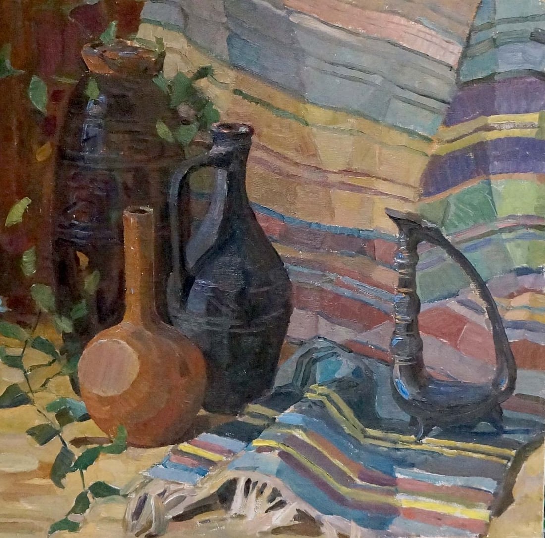 Oil painting East still life Afanasiev Nikolay Grigorievich (1 of 8)