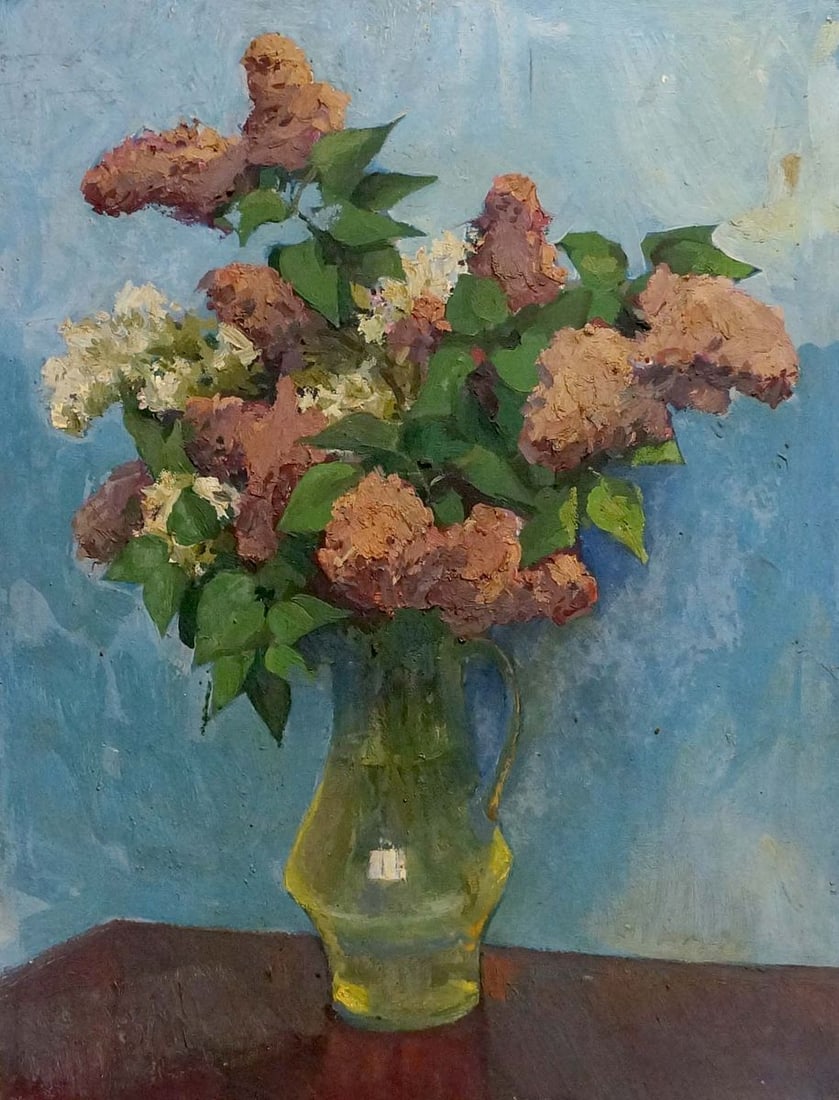 Oil painting Flowers: Title: Oil painting Flowers Description: NoVern 574