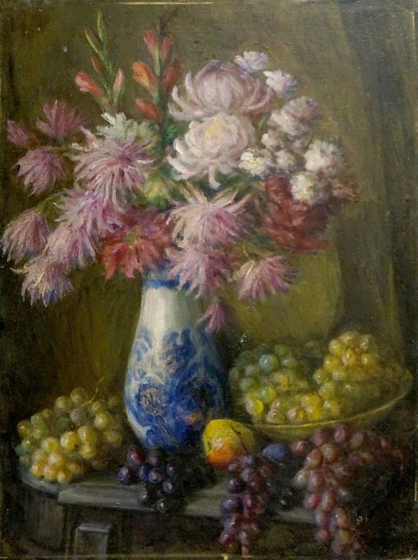 Oil painting Flowers (1 of 8)