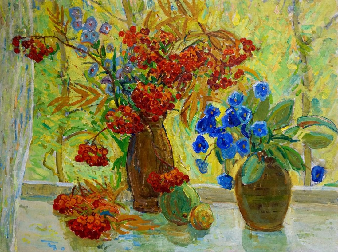Oil painting Still life Monakhov Lev Ivanovich: Title: Oil painting Still life Monakhov Lev Ivanovich Description: NoVern 619