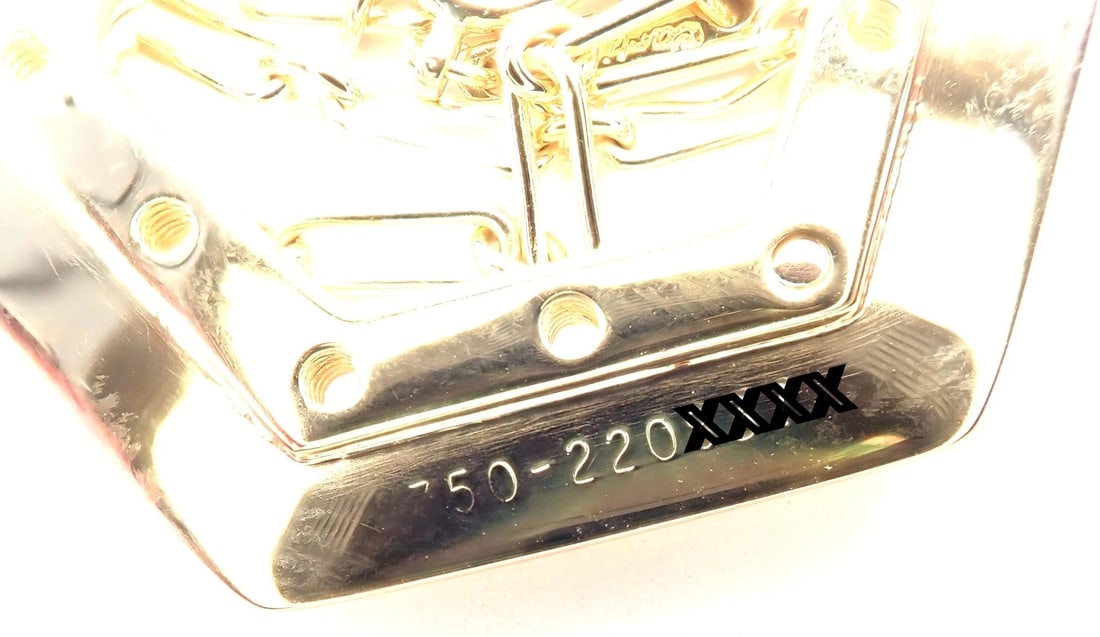Vintage Cartier Zodiac 18k Yellow Gold Diamond Pendant Link Chain Necklace - 10
