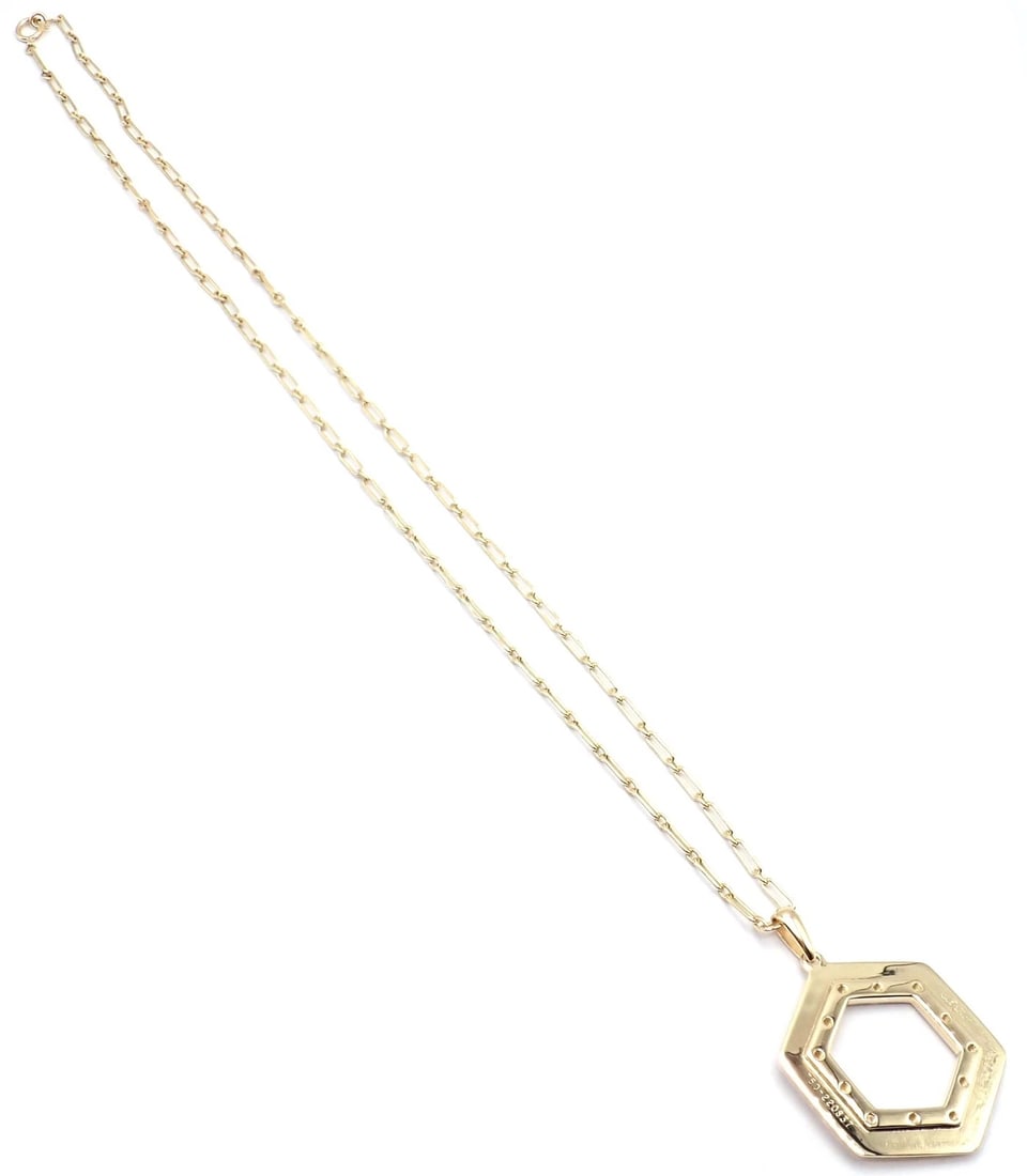 Vintage Cartier Zodiac 18k Yellow Gold Diamond Pendant Link Chain Necklace - 6