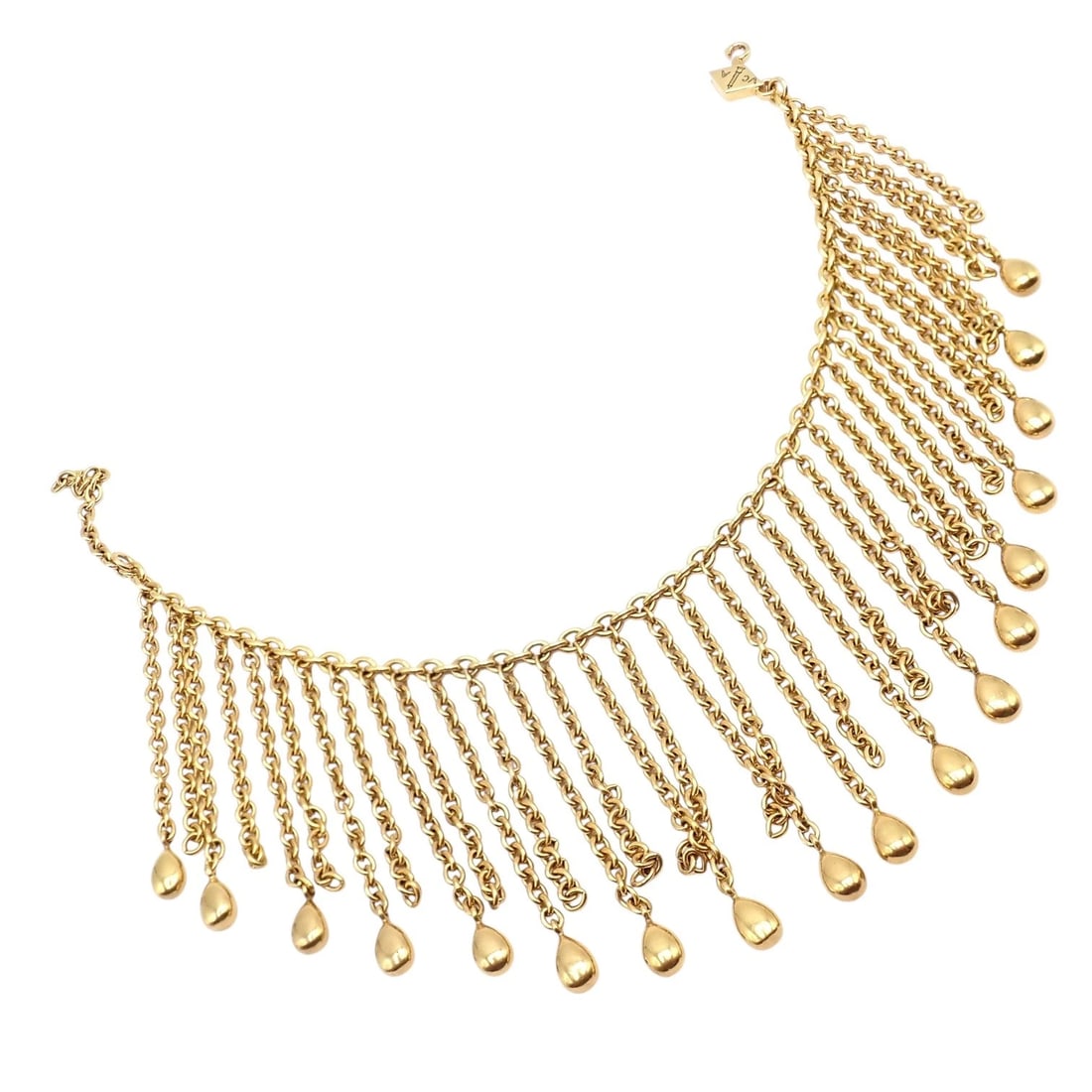 Vintage! Van Cleef & Arpels 18k Yellow Gold Fringe Bracelet (1 of 8)