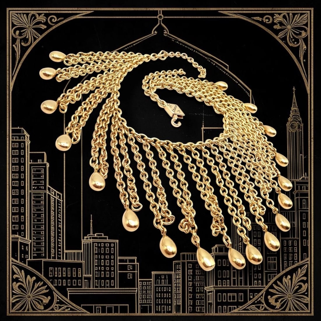 Vintage! Van Cleef & Arpels 18k Yellow Gold Fringe Bracelet - 2