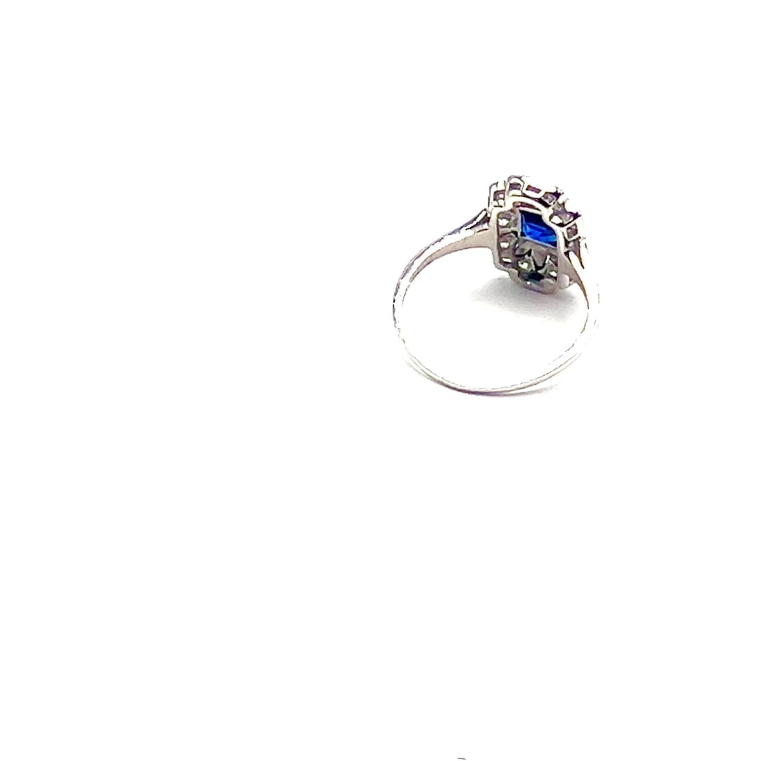 Vintage! Authentic Tiffany & Co Irid Platinum Diamond Sapphire Cocktail Ring - 2
