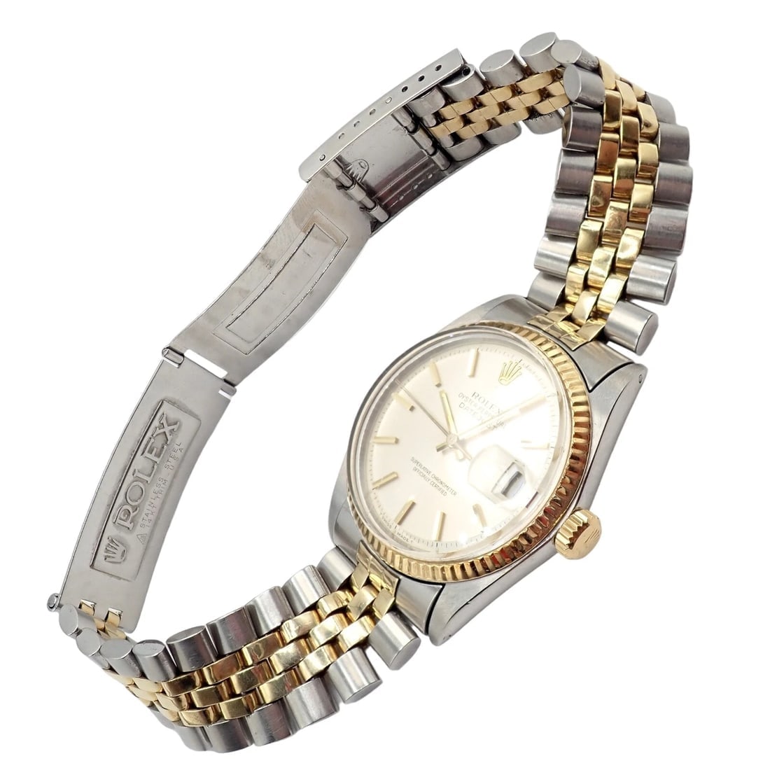 Rolex Oyster Perpetual Watch Datejust 36mm Stainless 18K Gold Jubilee Band Mens - 11