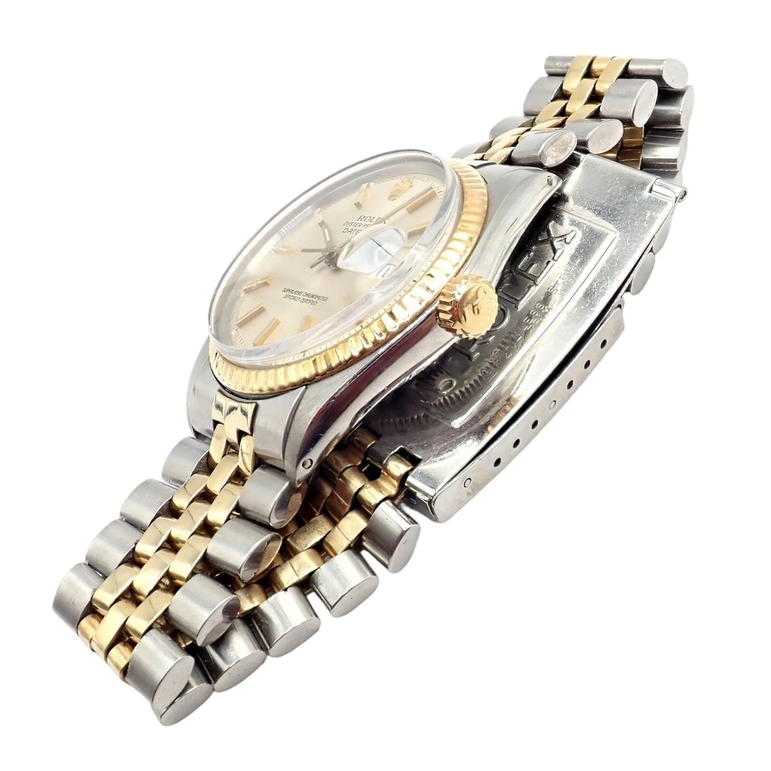 Rolex Oyster Perpetual Watch Datejust 36mm Stainless 18K Gold Jubilee Band Mens - 5
