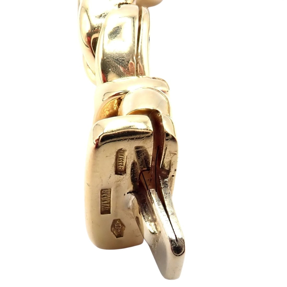 Rare! Bvlgari Bulgari 18k Yellow Gold Diamond Doppio Cuore Heart Necklace - 13