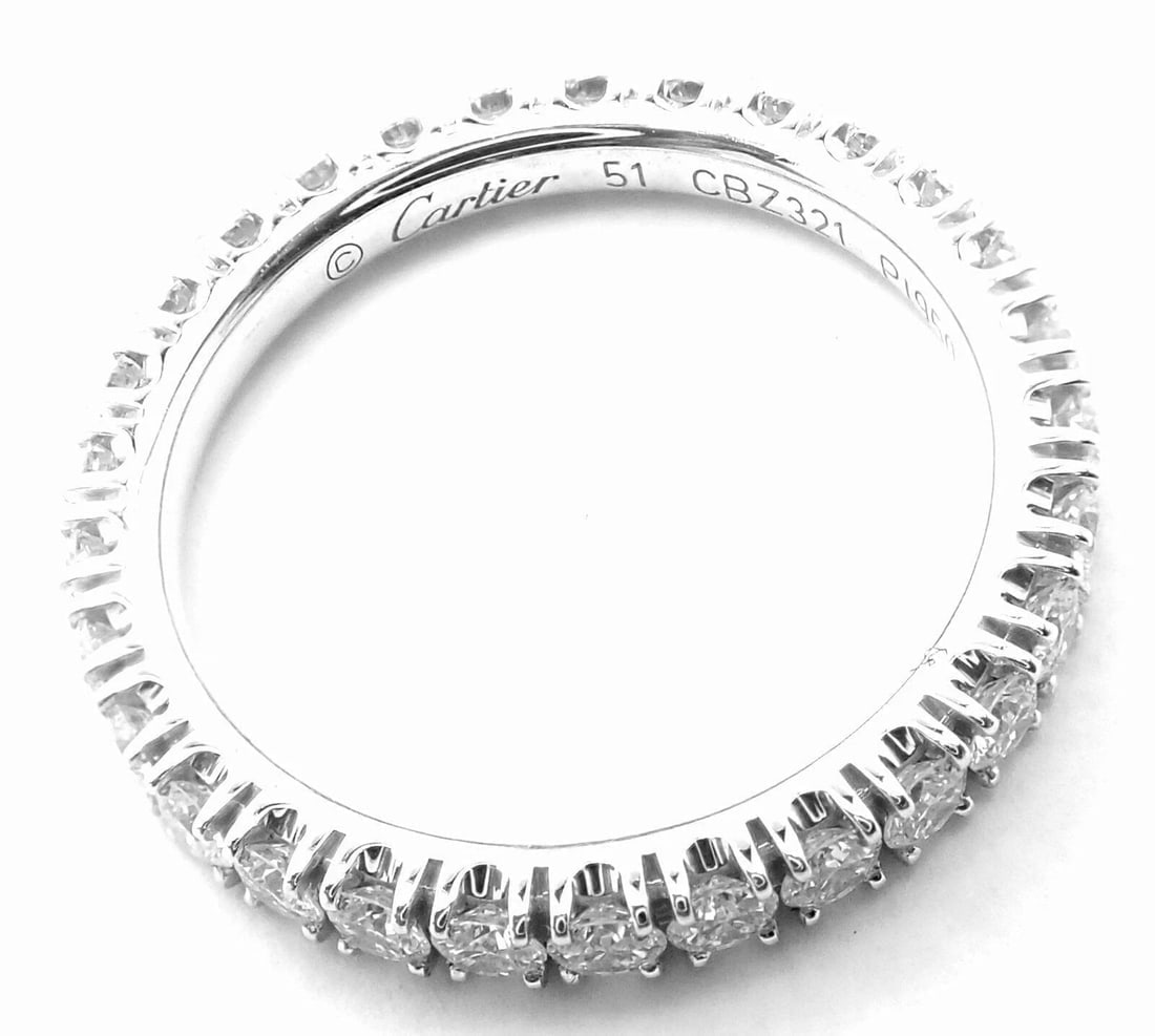 Cartier Étincelle De Cartier Platinum Diamond Eternity Band Ring Size 51 US 5.75 - 6