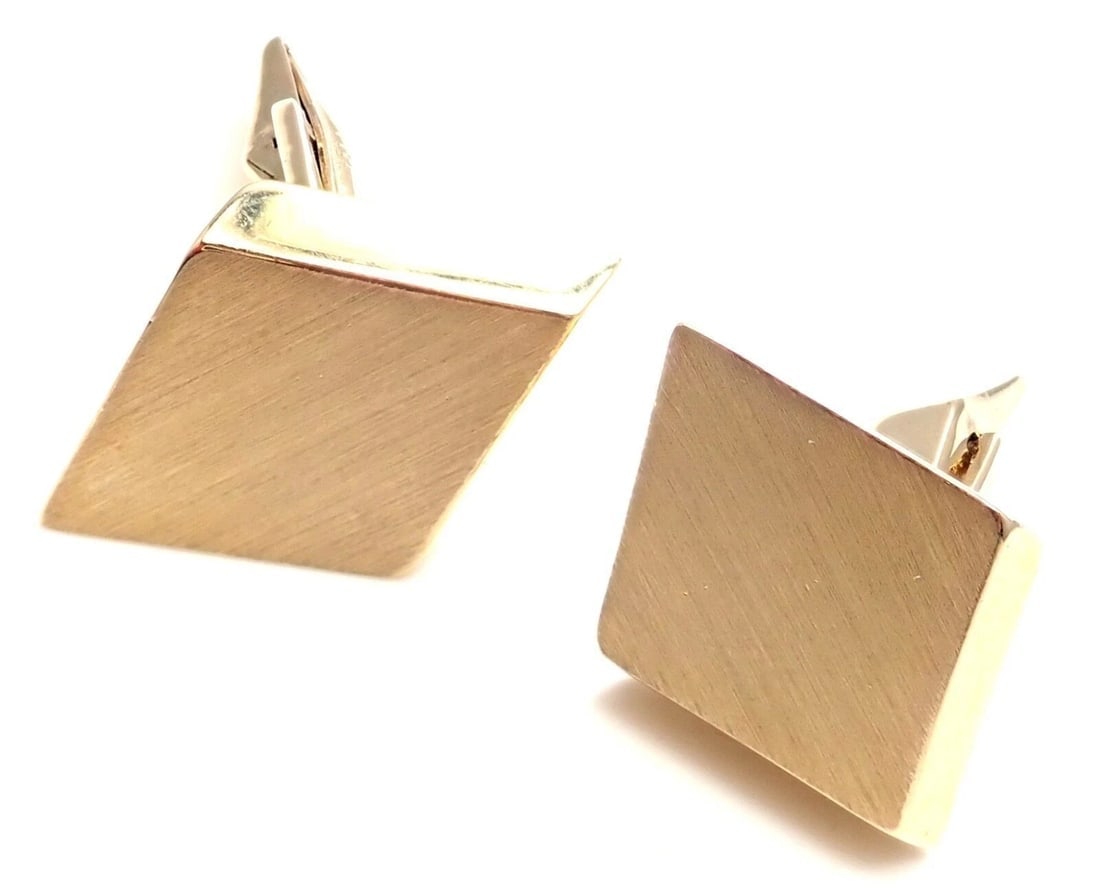 Rare! Authentic Vintage Tiffany & Co 14k Yellow Gold Cufflinks - 3