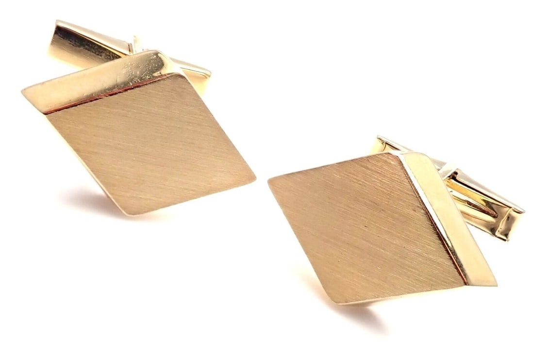 Rare! Authentic Vintage Tiffany & Co 14k Yellow Gold Cufflinks - 4