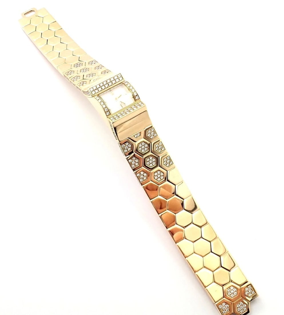 Authentic! Van Cleef & Arpels Ludo Swann 18k Yellow Gold Diamond Watch Papers - 8