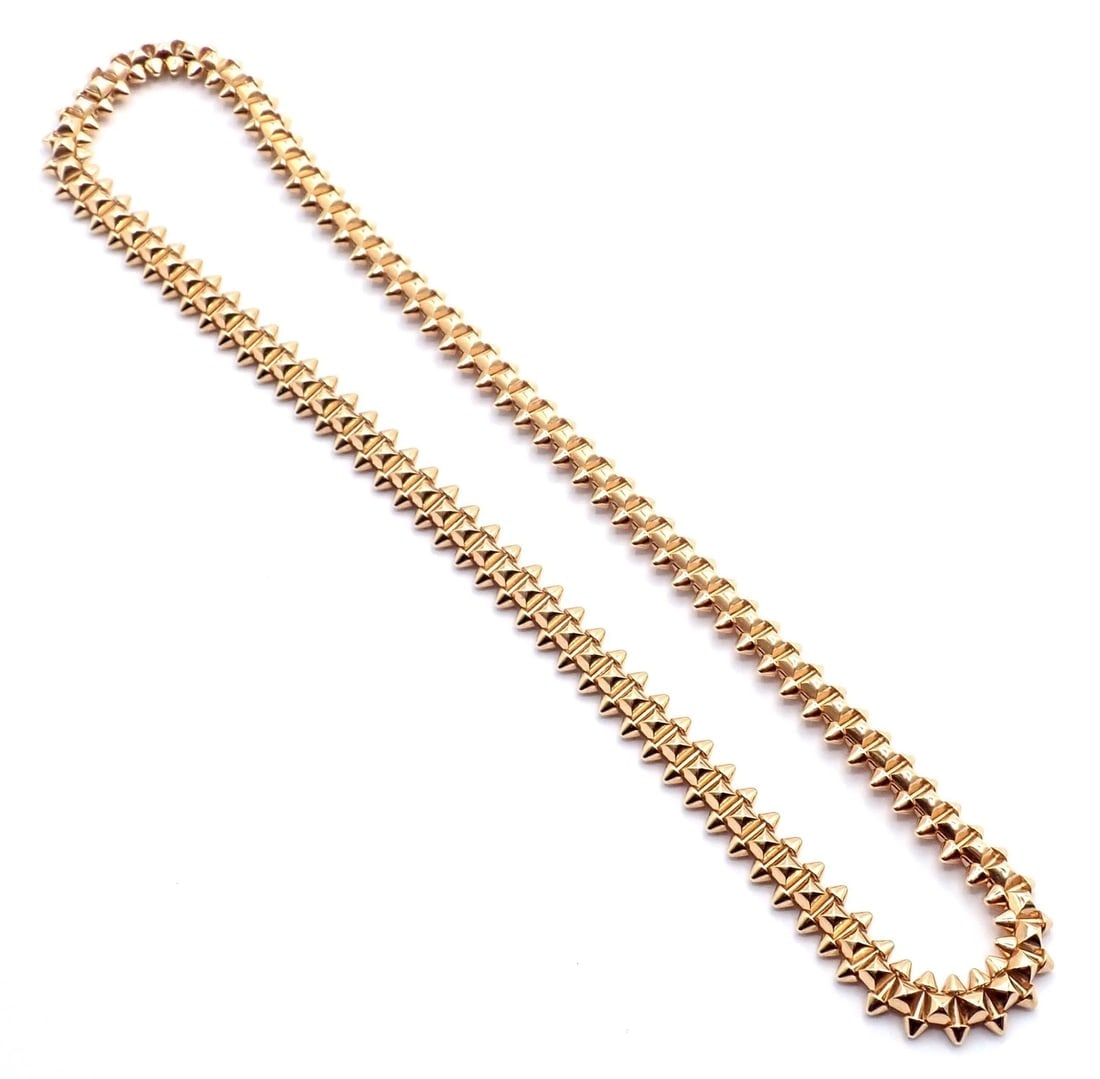 Authentic! Clash De Cartier 18k Rose Gold Necklace - 3