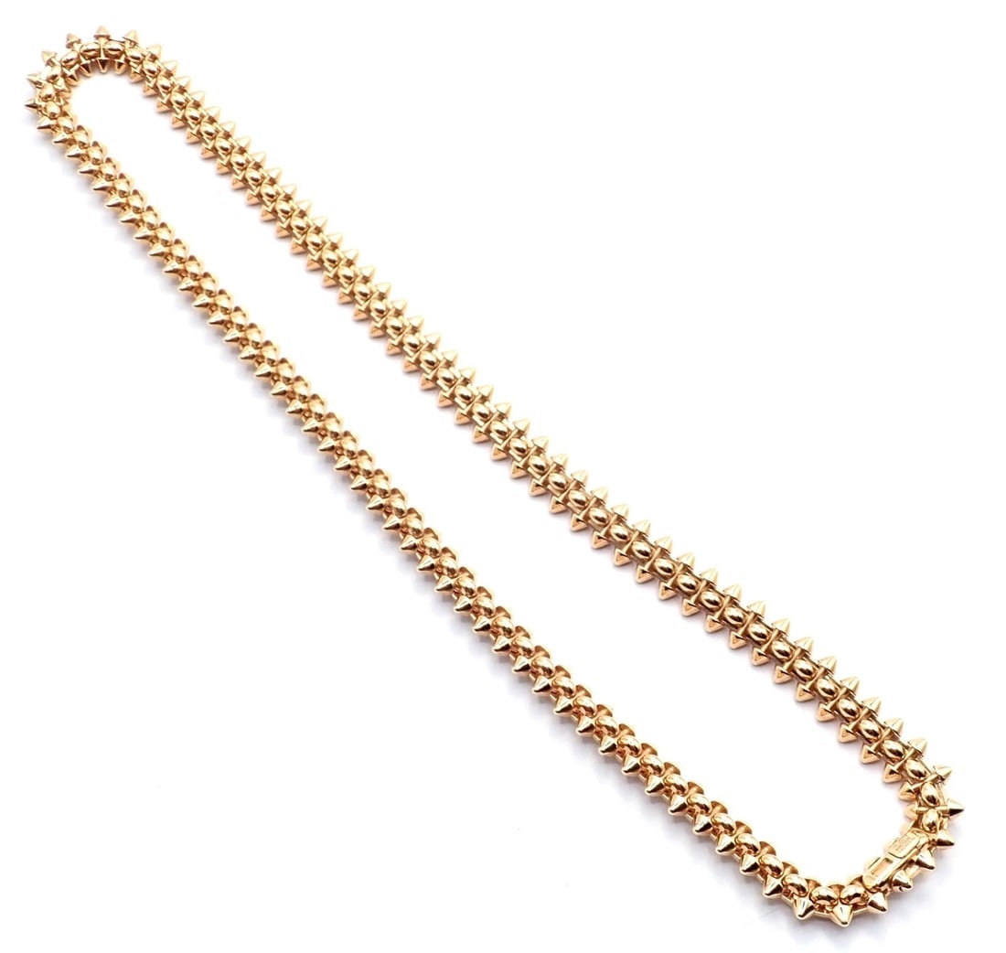 Authentic! Clash De Cartier 18k Rose Gold Necklace - 6