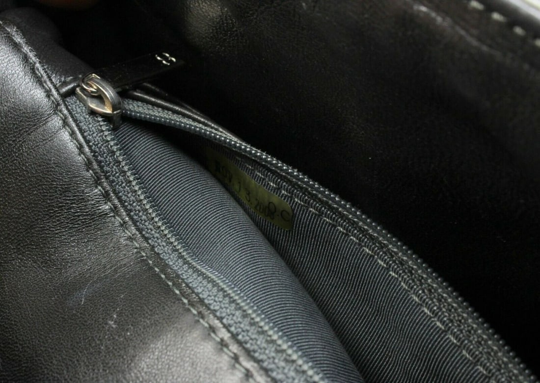 2008 Chanel Classic Jumbo Quilted Patent Leather Rare Olive Green Handbag Purse - 11