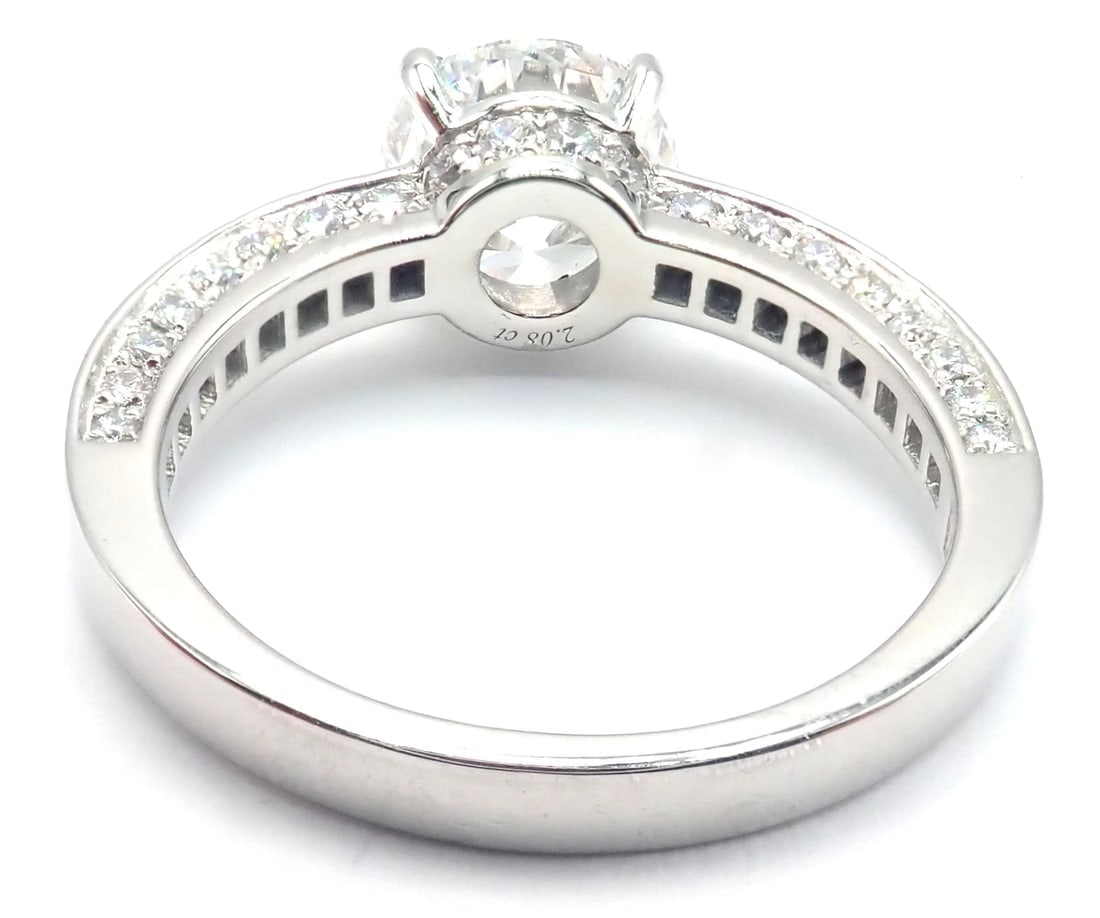 Authentic! Bulgari Bvlgari Platinum 4.04ct VS1 F Diamond Engagement Ring GIA - 4